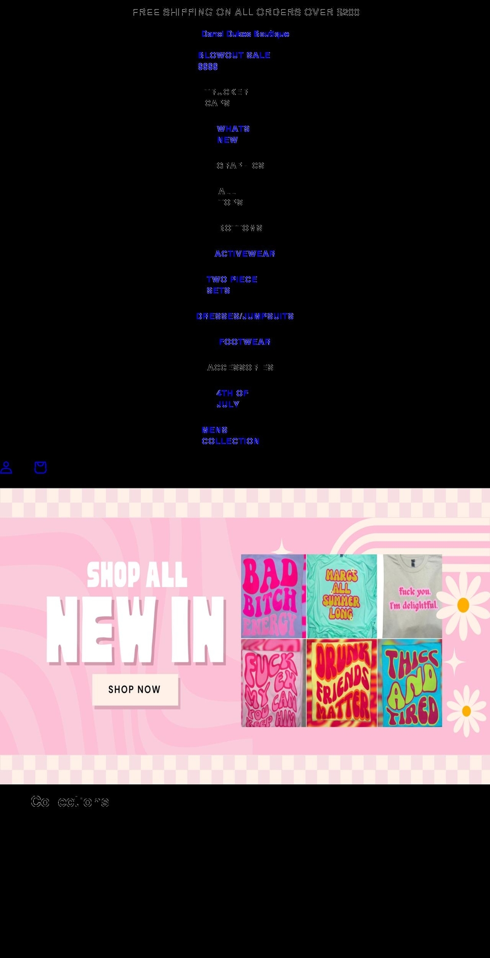 dancidukesboutique.com shopify website screenshot