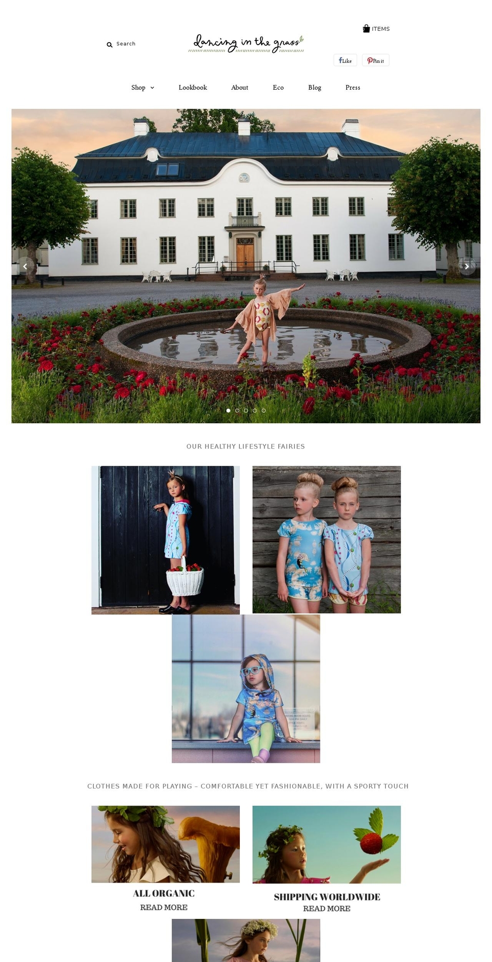 dancinginthegrass.com shopify website screenshot