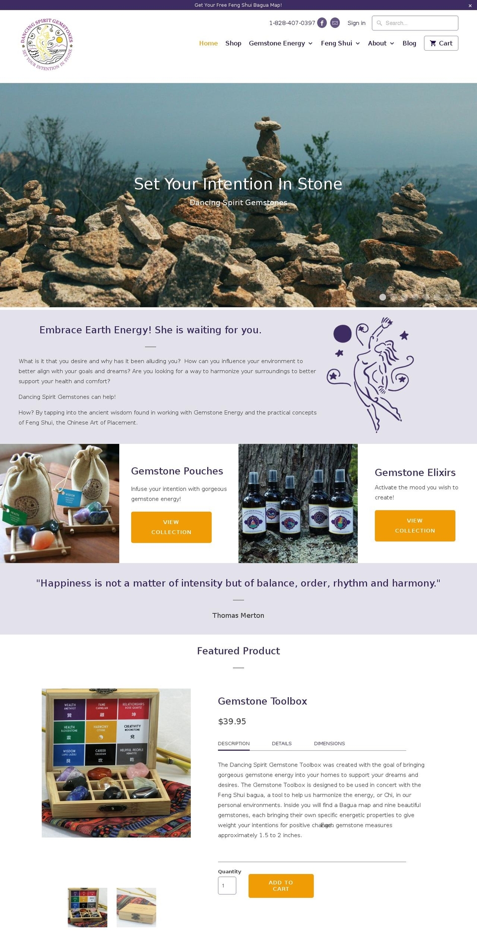 dancingspiritfengshui.com — Shopify storefront screenshot