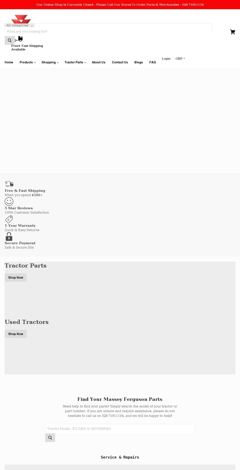 dandmfarmservices.com shopify website screenshot