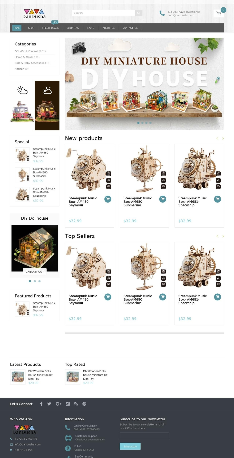 handy-2-0 Shopify theme site example dandusha.com