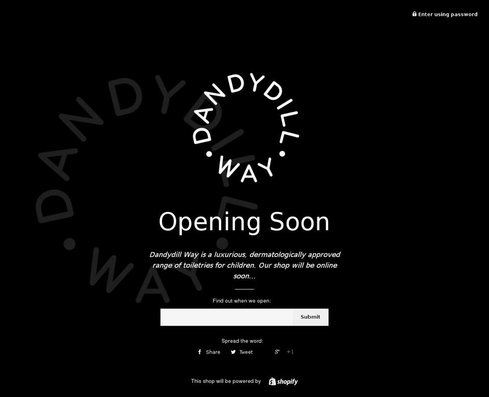 dandydillway.com shopify website screenshot