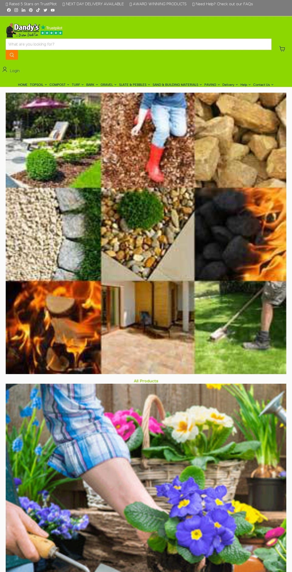 dandys.com shopify website screenshot