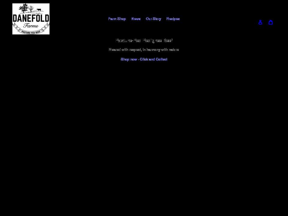 danefoldfarms.com shopify website screenshot