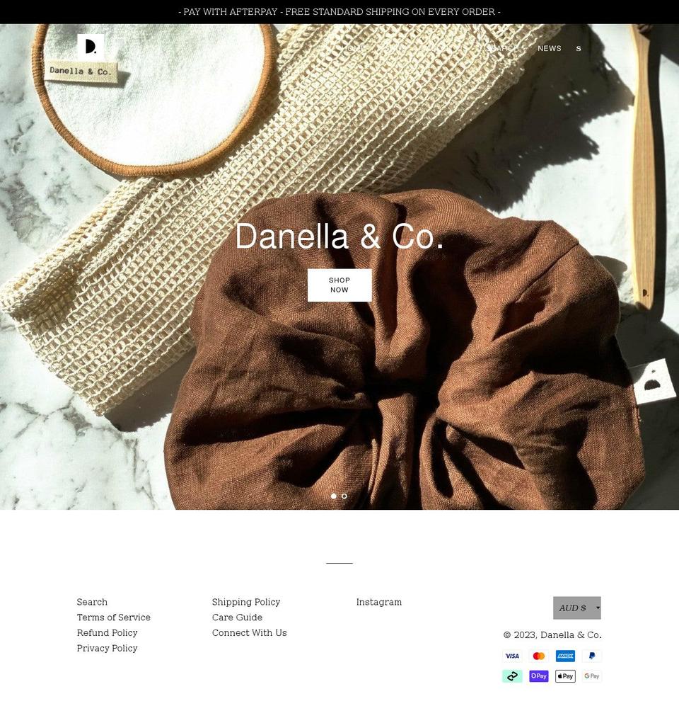danellaandco.com shopify website screenshot