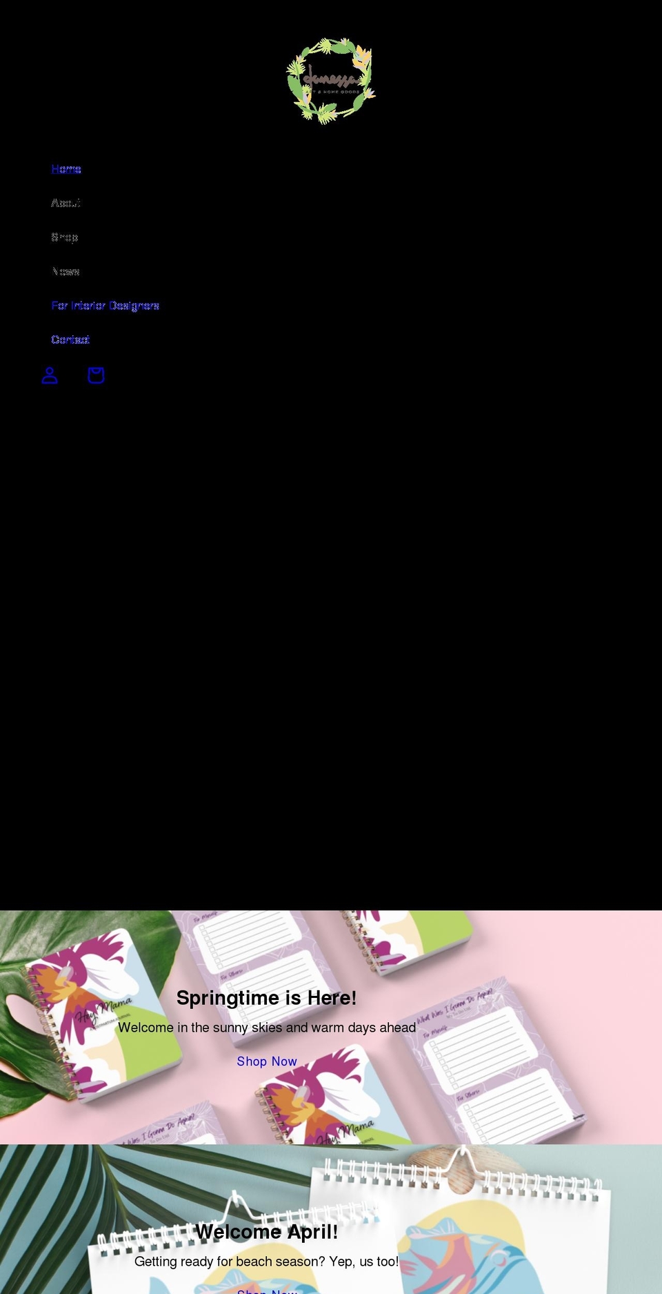 danessa-art.com shopify website screenshot