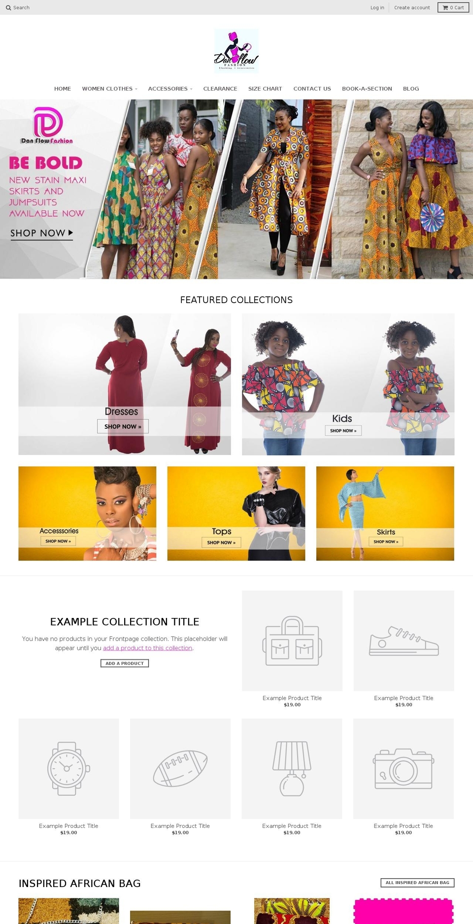 Custom Design Shopify theme site example danflowgfashion.com