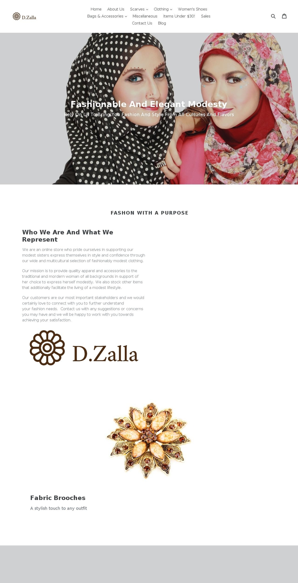 danganazalla.com — Shopify storefront screenshot
