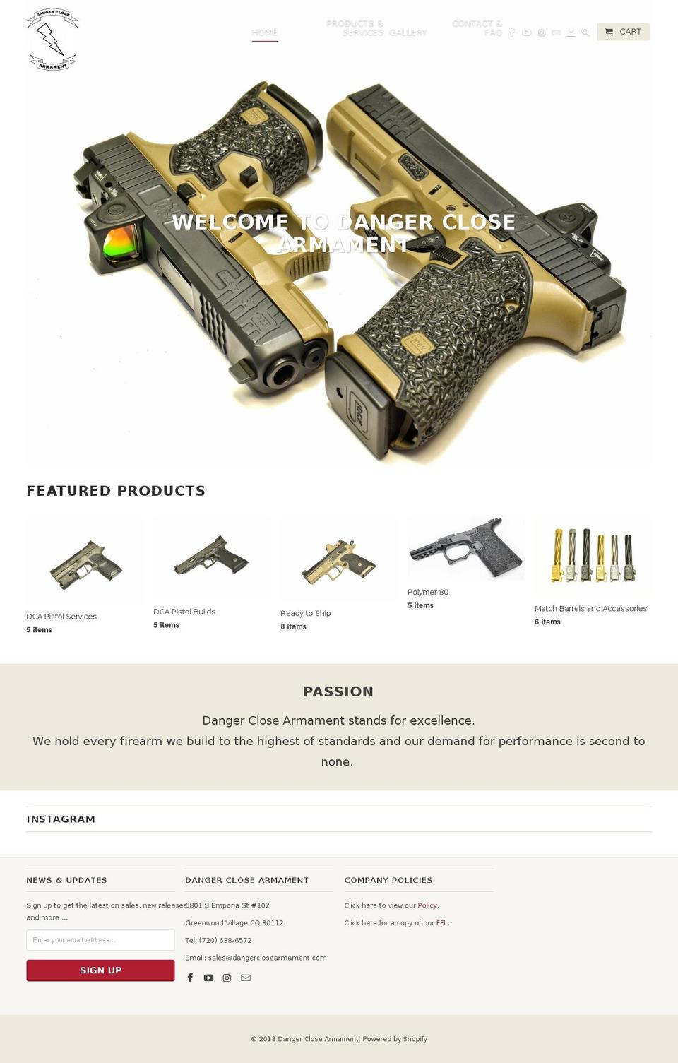 Copy - Retina BoldDevNov26 Shopify theme site example dangerclosearmament.com