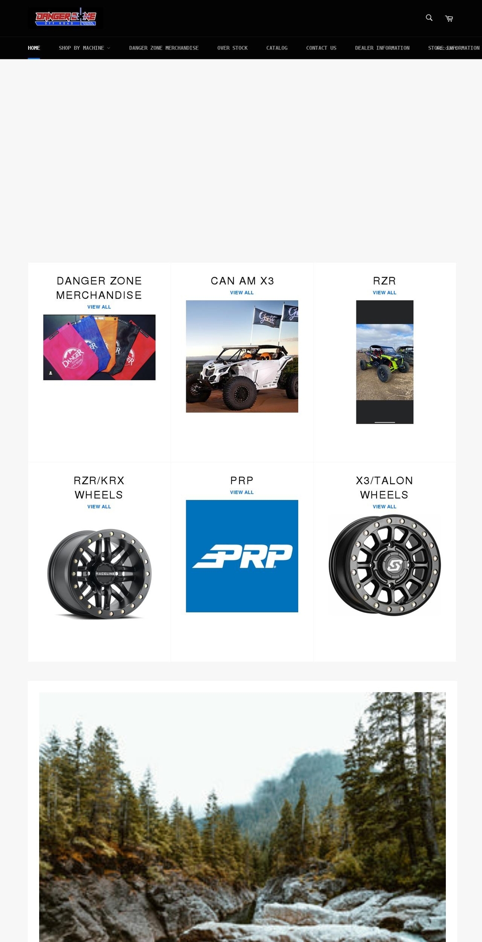 dangerzoneoff-road.com shopify website screenshot