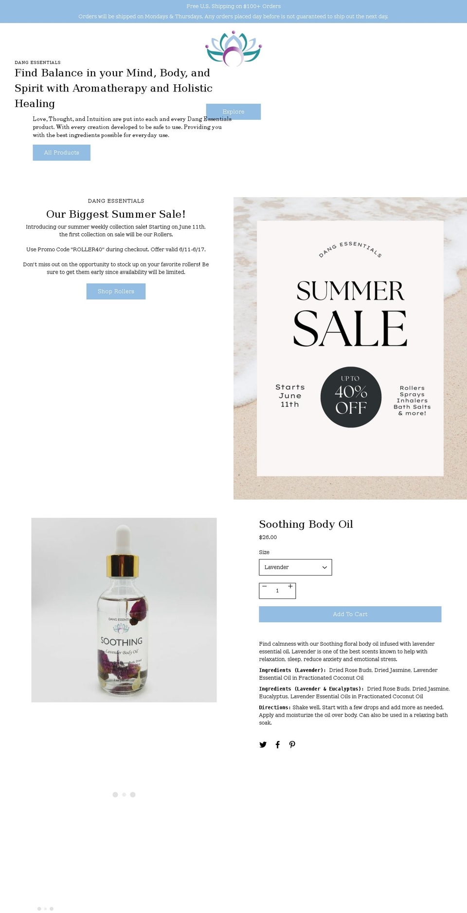 dangessentials.com shopify website screenshot