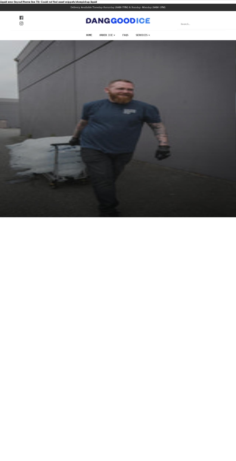 danggoodice.com shopify website screenshot