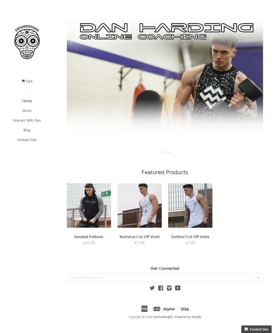 danharding89.com — Shopify storefront screenshot