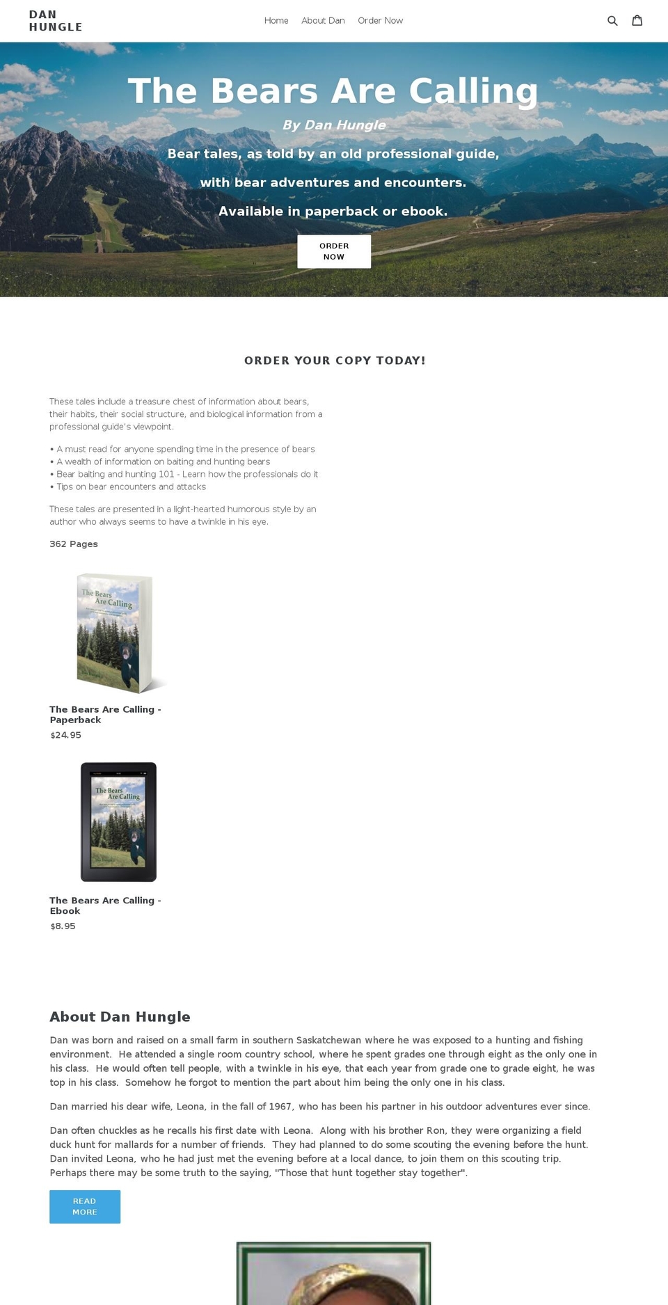 danhungle.com — Shopify storefront screenshot