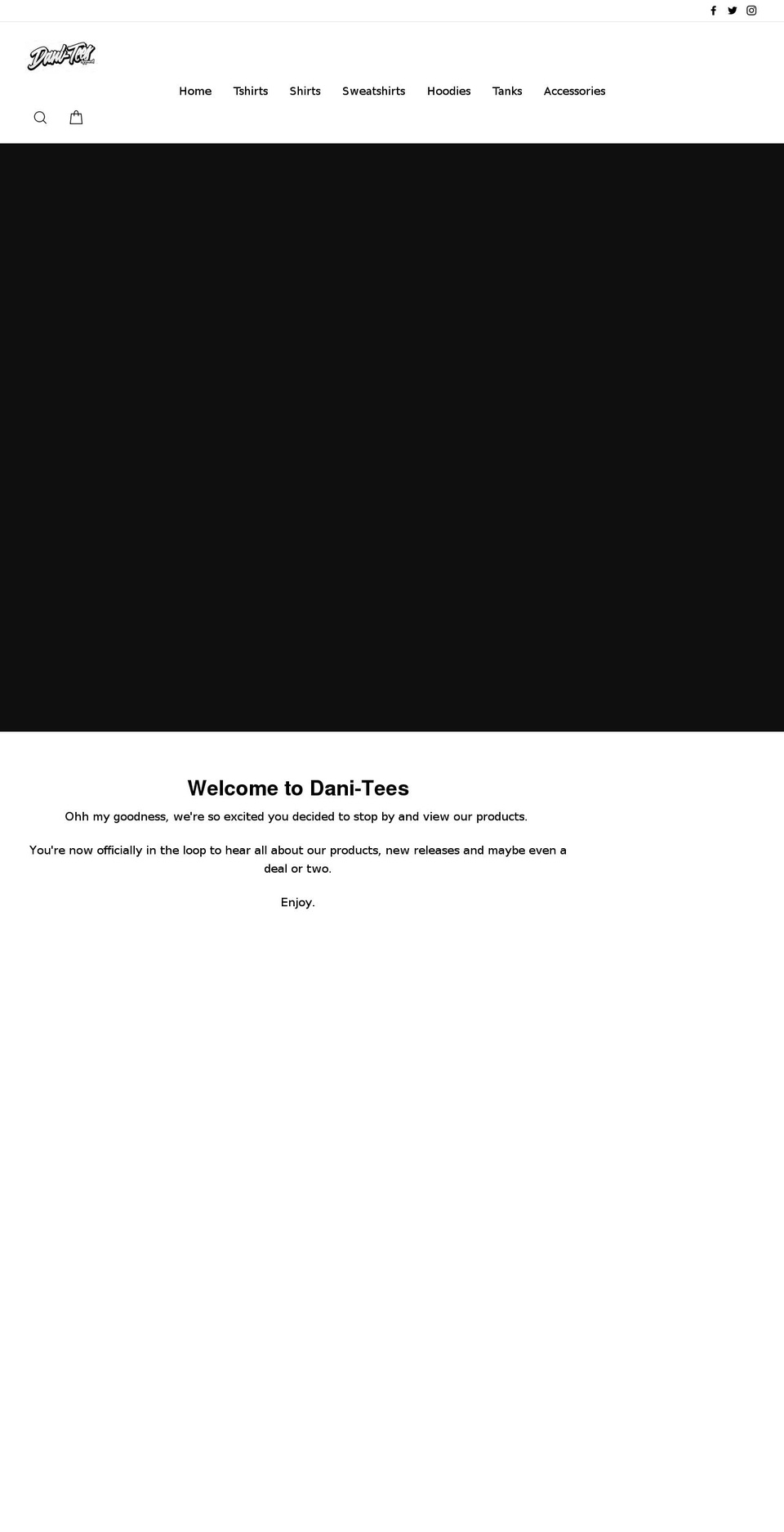 dani-tees.com shopify website screenshot