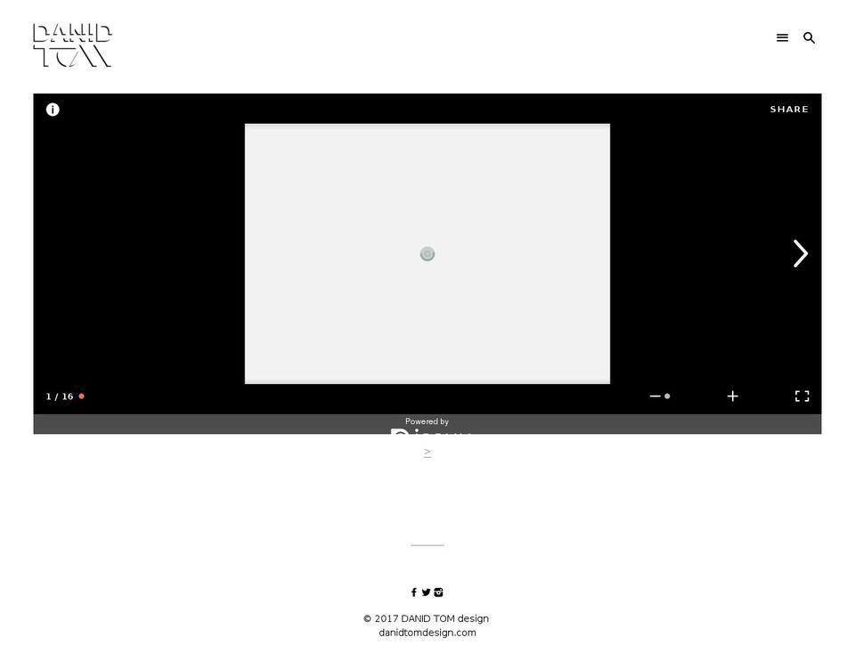 danidtomdesign.com shopify website screenshot