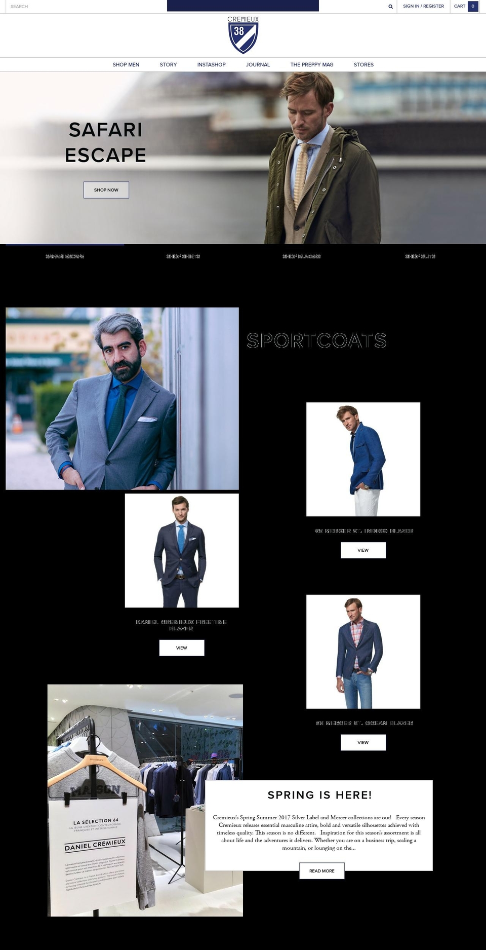 daniel-cremieux.fr shopify website screenshot