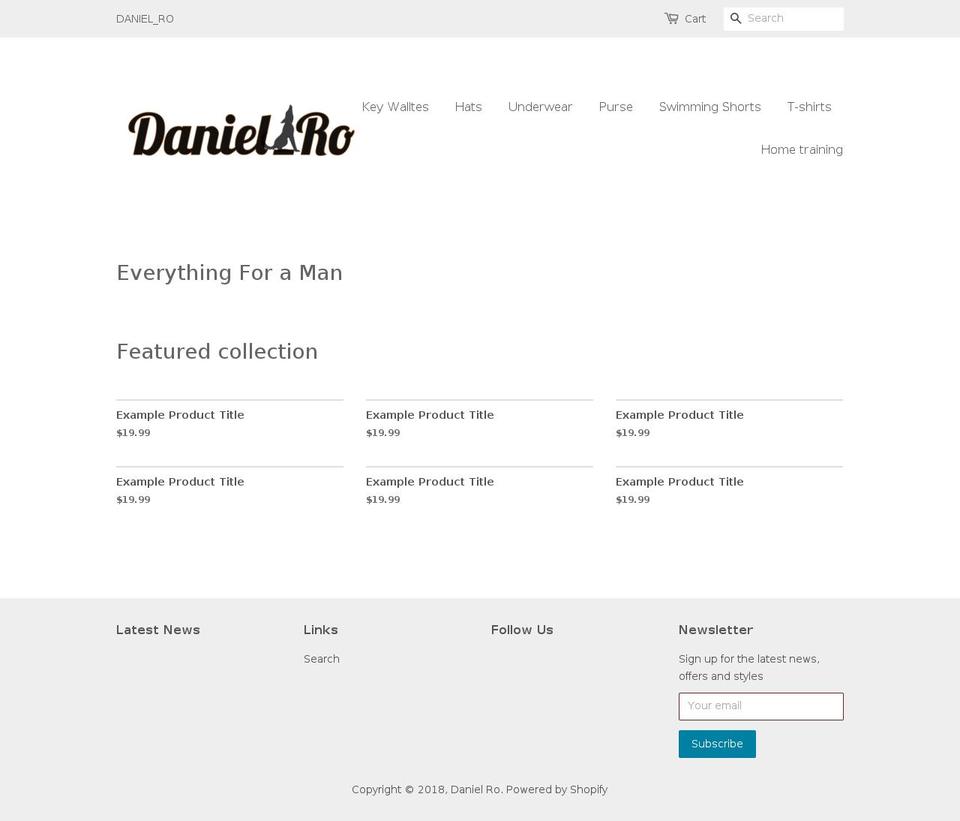 daniel-ro.com — Shopify storefront screenshot