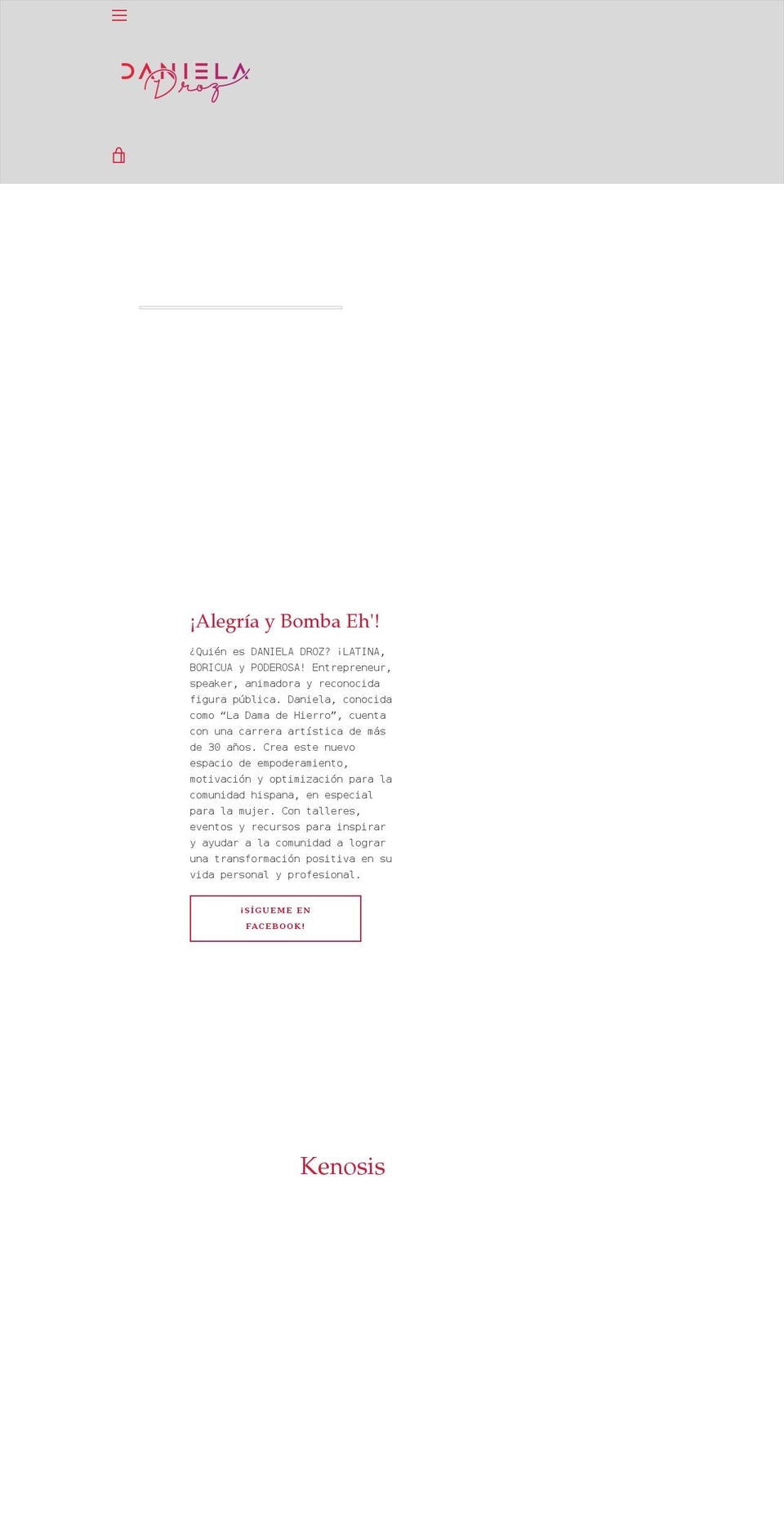 danieladroz.com shopify website screenshot