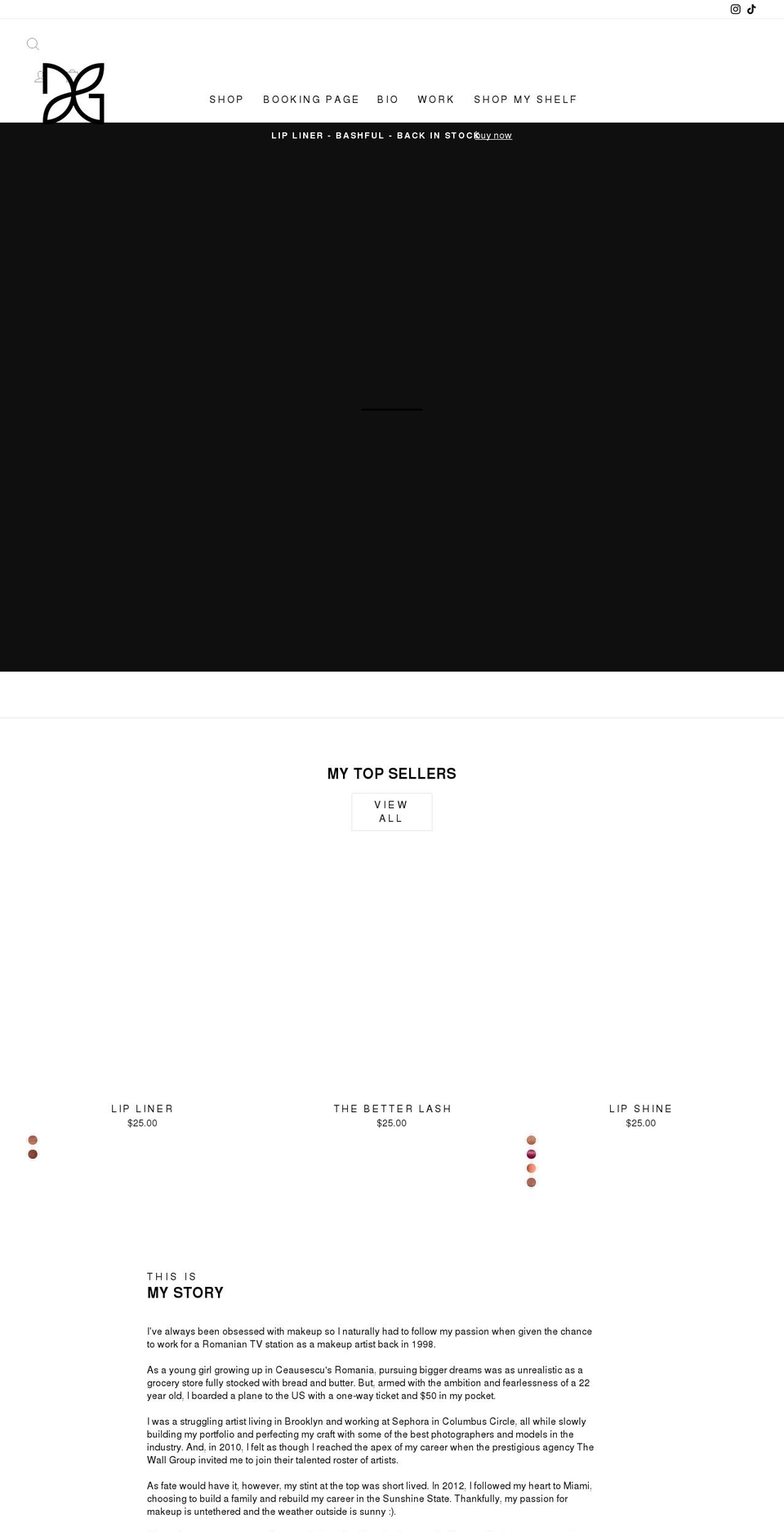 danielagozlan.com shopify website screenshot