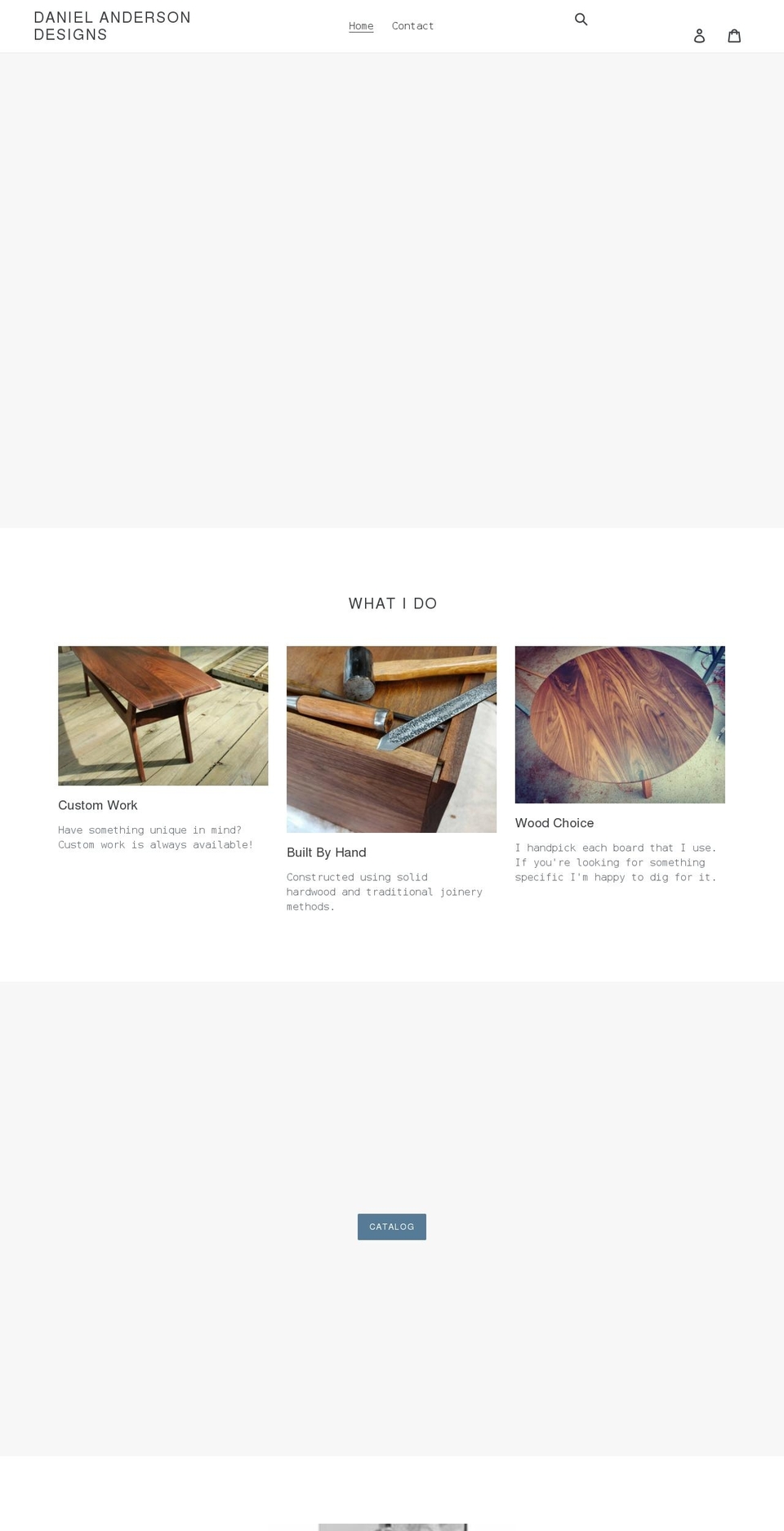 danielandersondesigns.com shopify website screenshot
