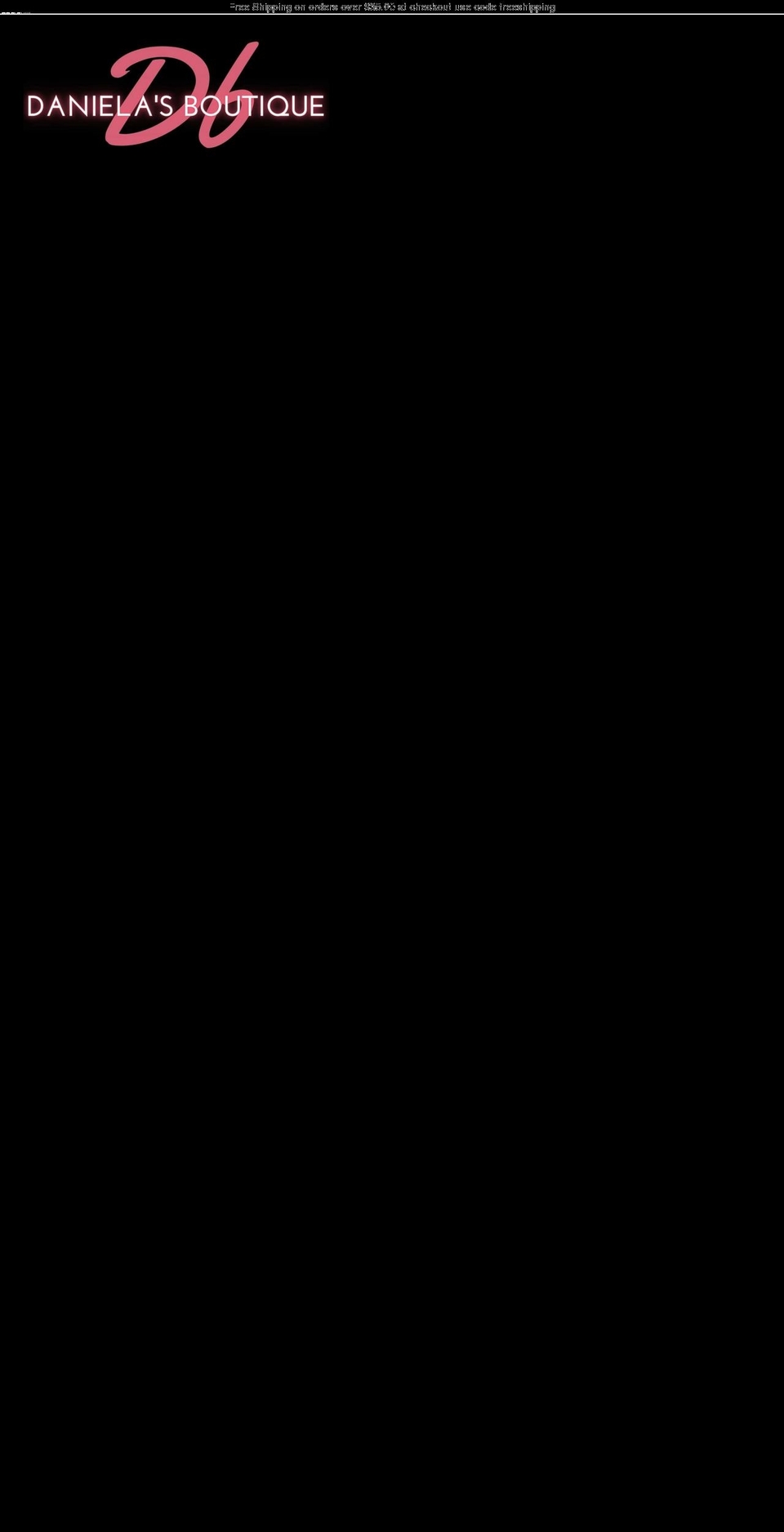 danielasboutique.com — Shopify storefront screenshot
