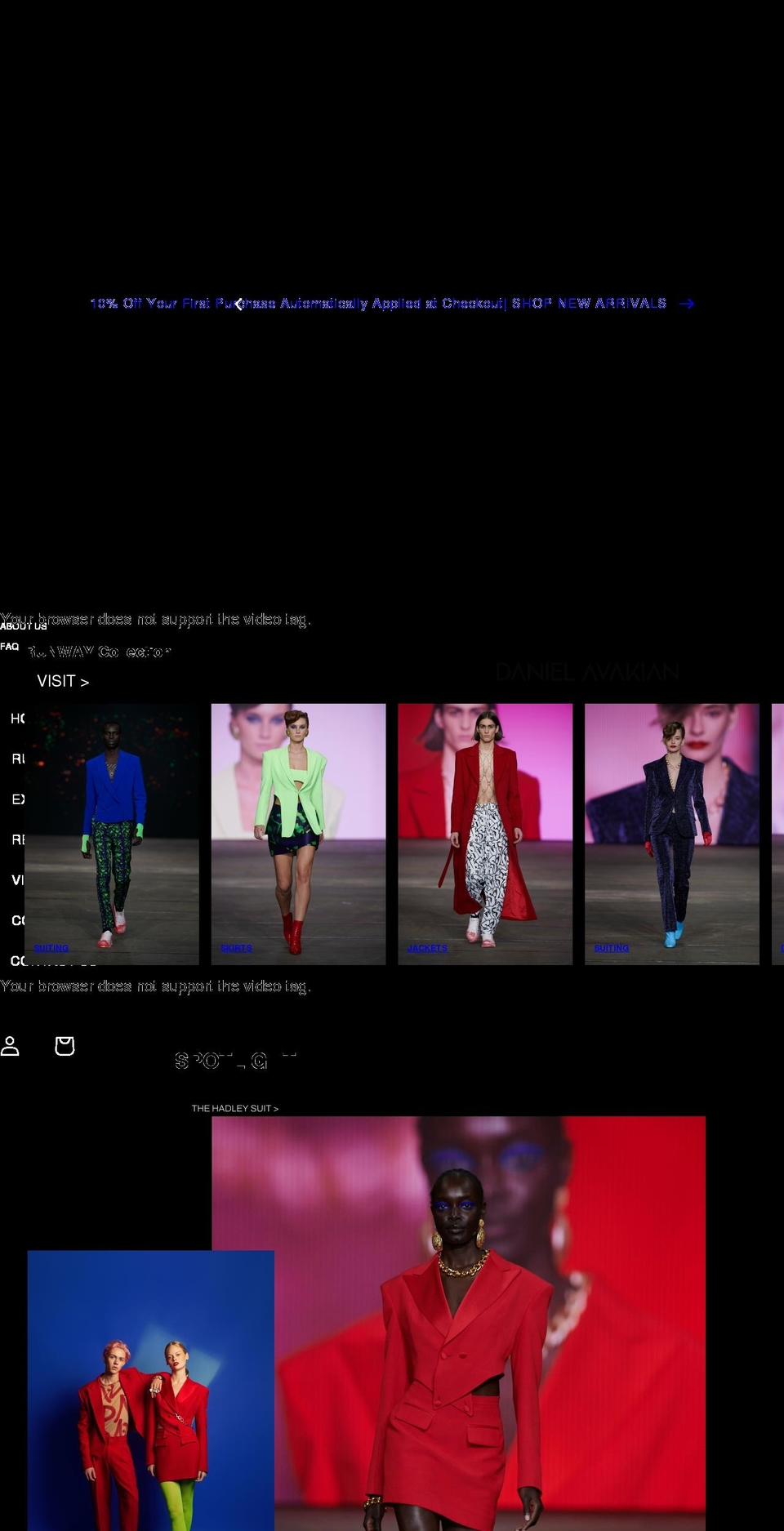 danielavakian.com shopify website screenshot