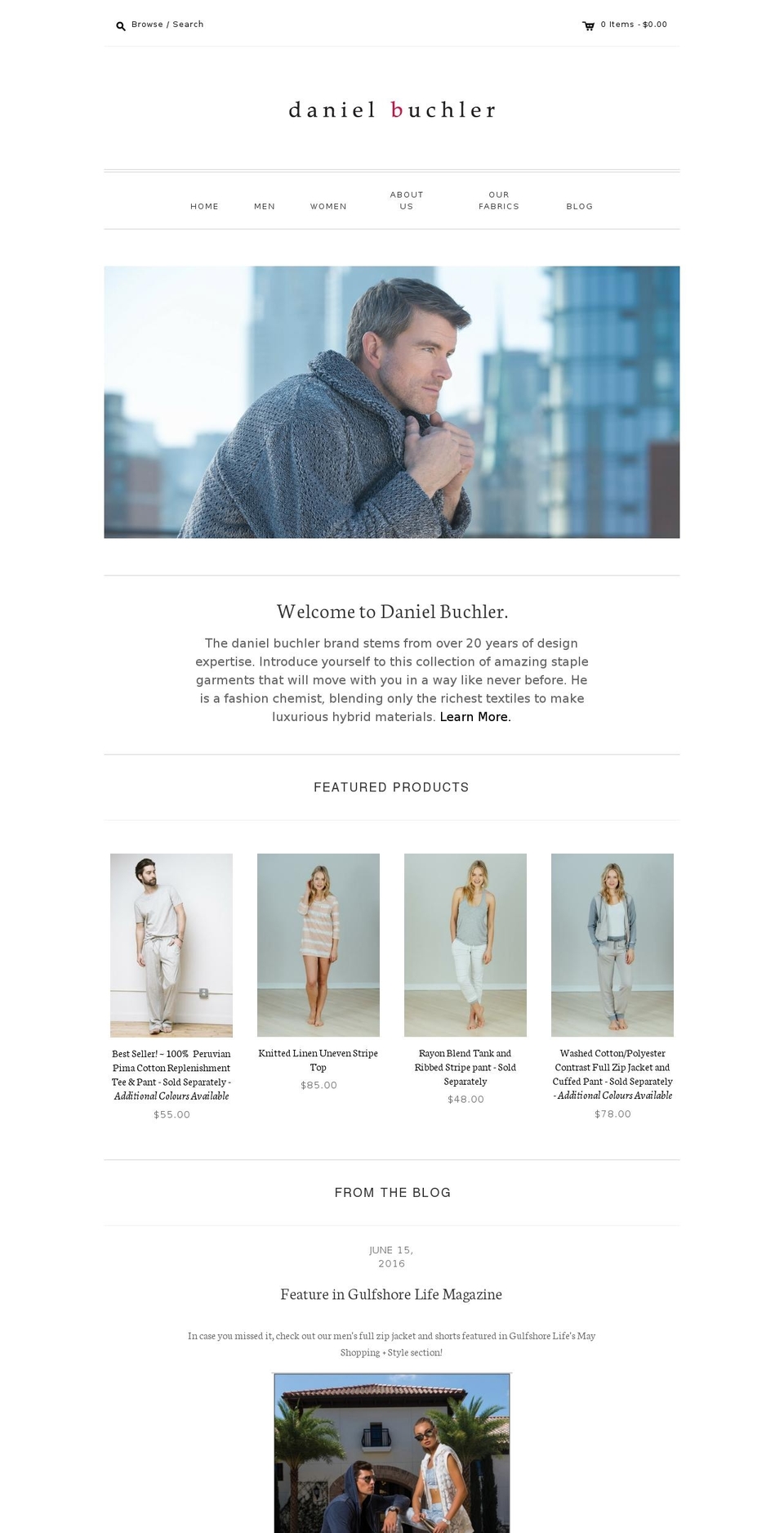 danielbuchler.com shopify website screenshot