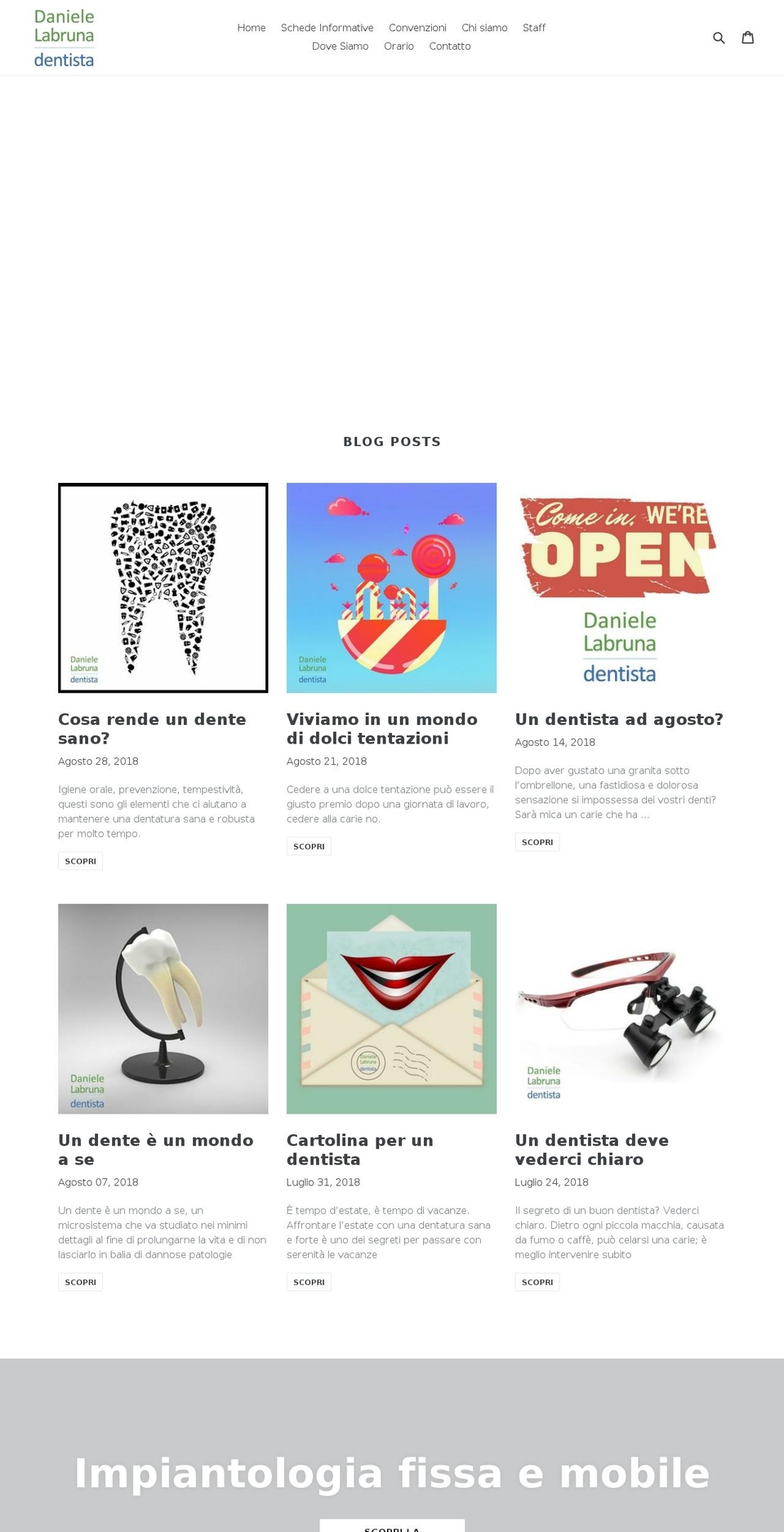 danielelabruna.it shopify website screenshot