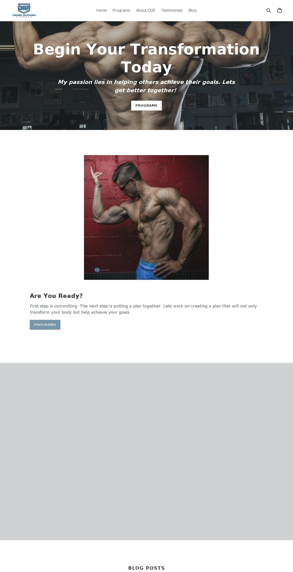 danielguzmanfitness.com — Shopify storefront screenshot