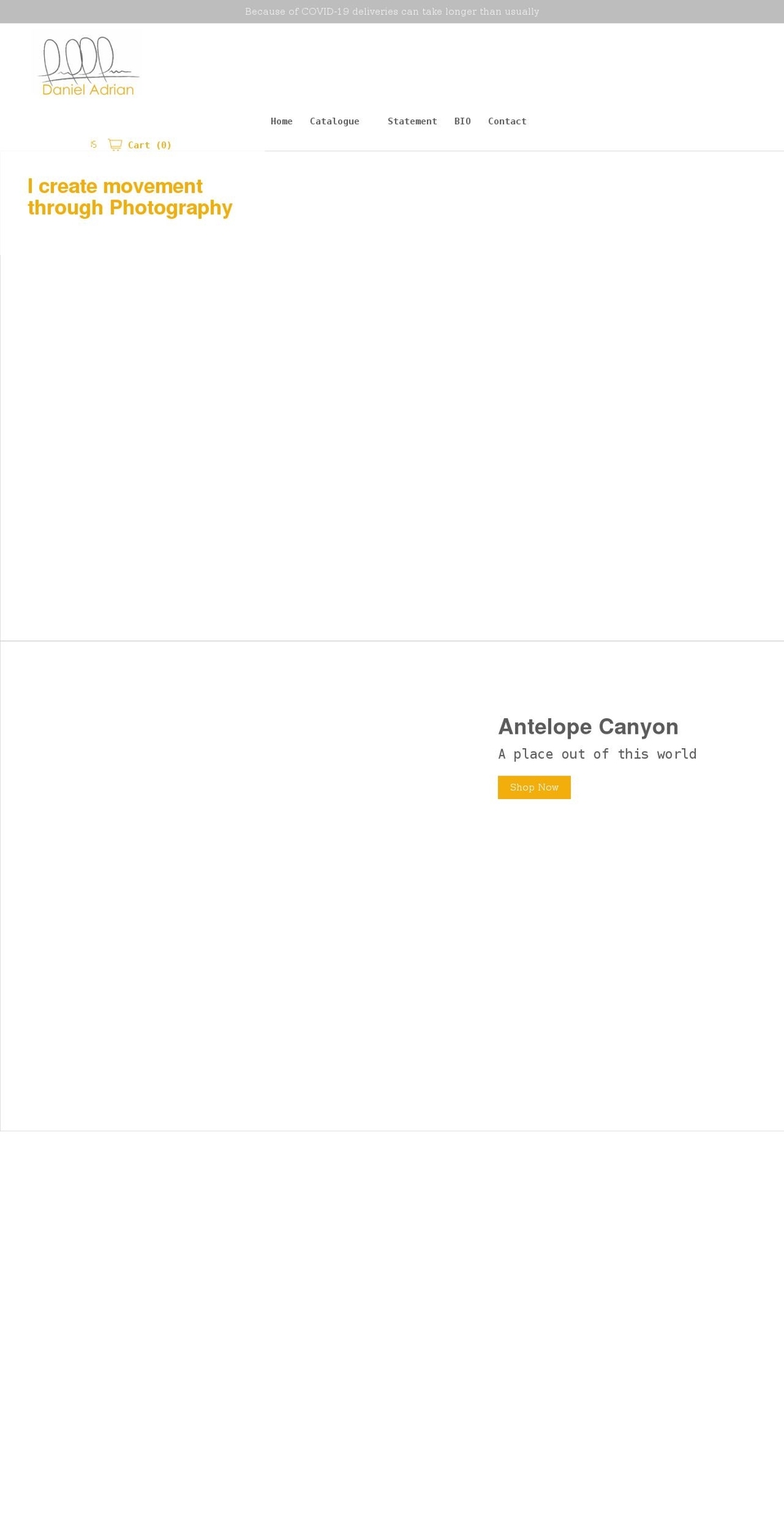 danieljadrian.com shopify website screenshot