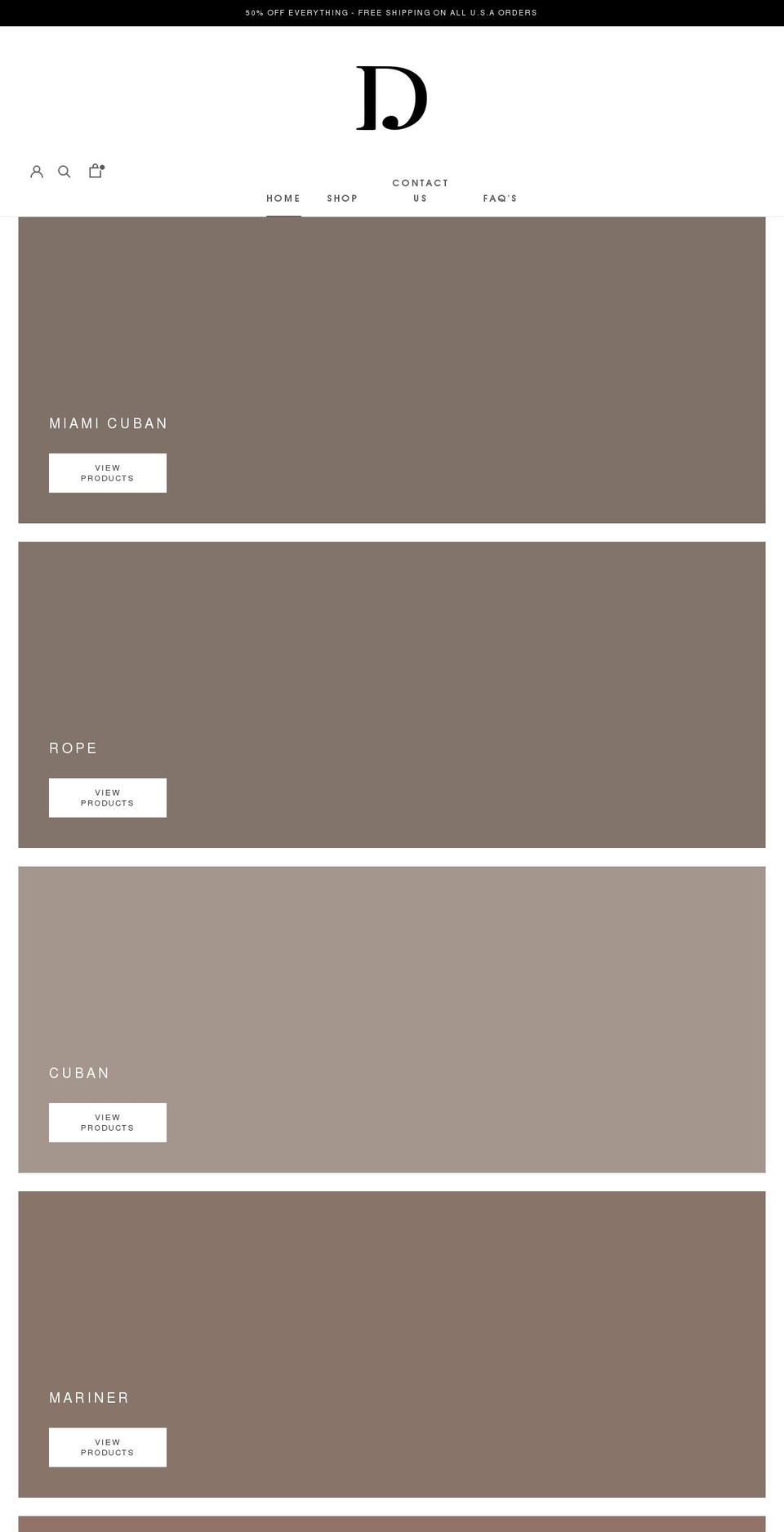 danieljeweler.com shopify website screenshot