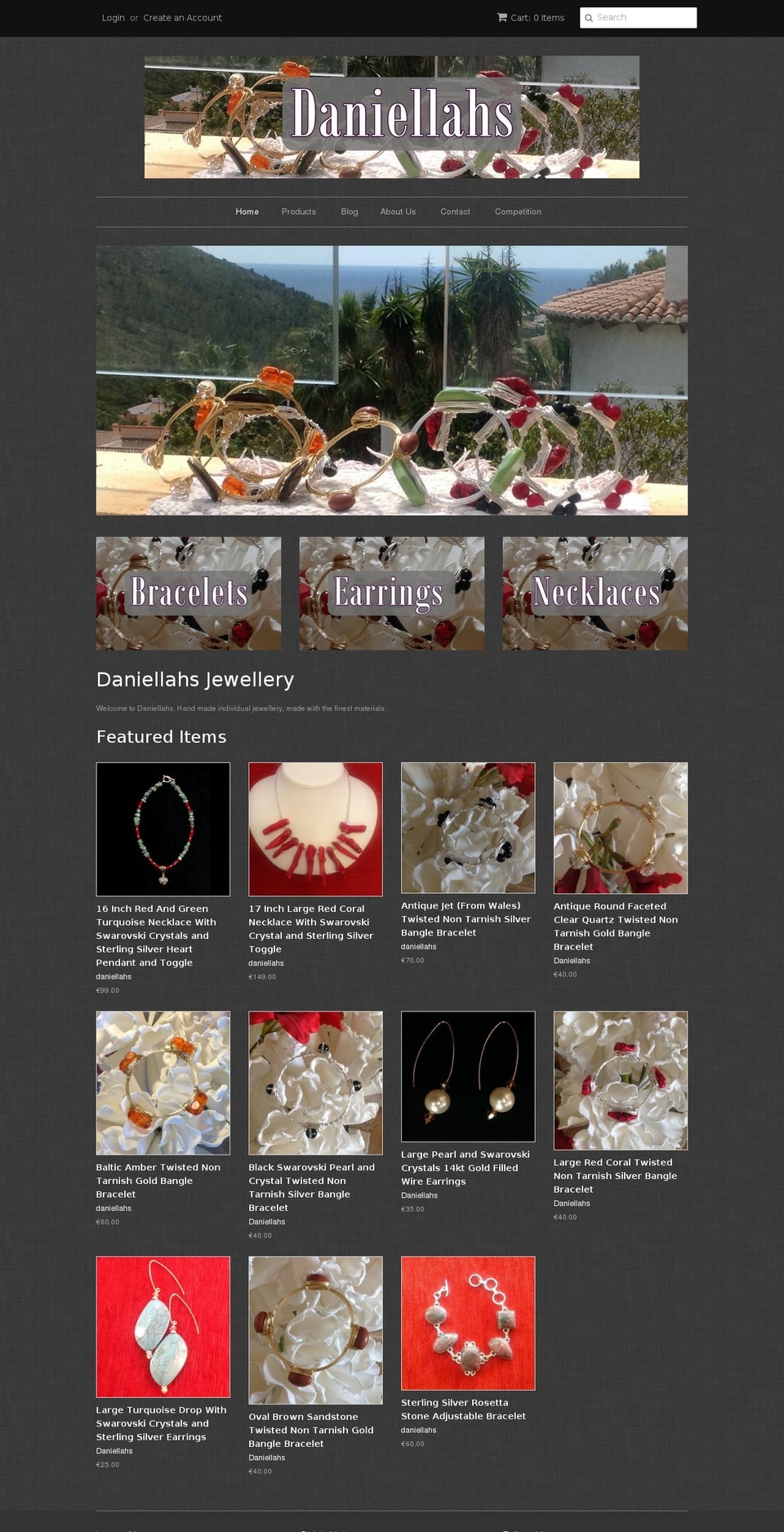 daniellahs.com shopify website screenshot
