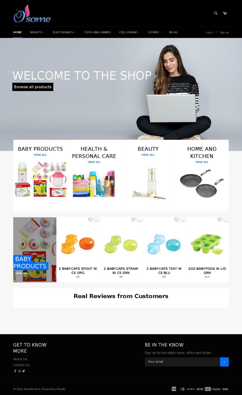 daniellastore.com shopify website screenshot