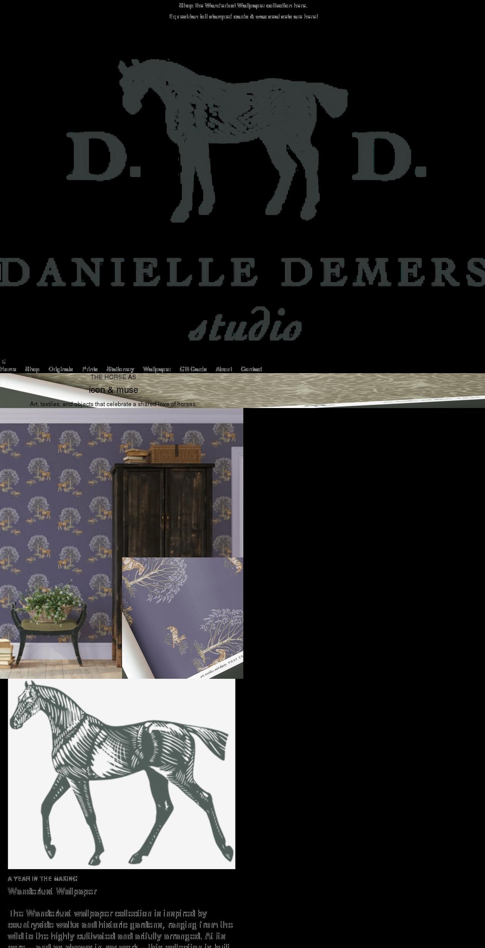 danielledemers.com shopify website screenshot