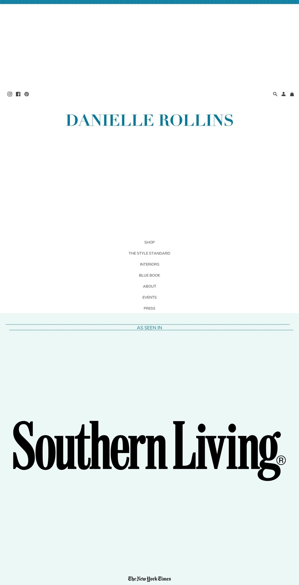 gracious Shopify theme site example danielledrollins.com
