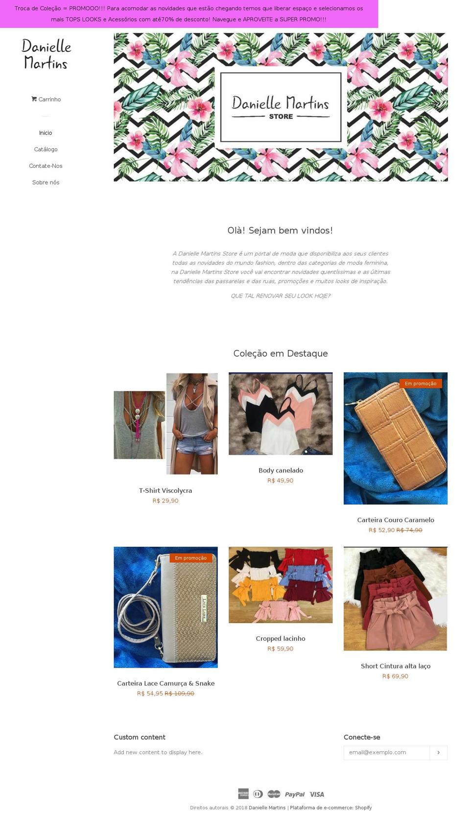 daniellemartins.store shopify website screenshot