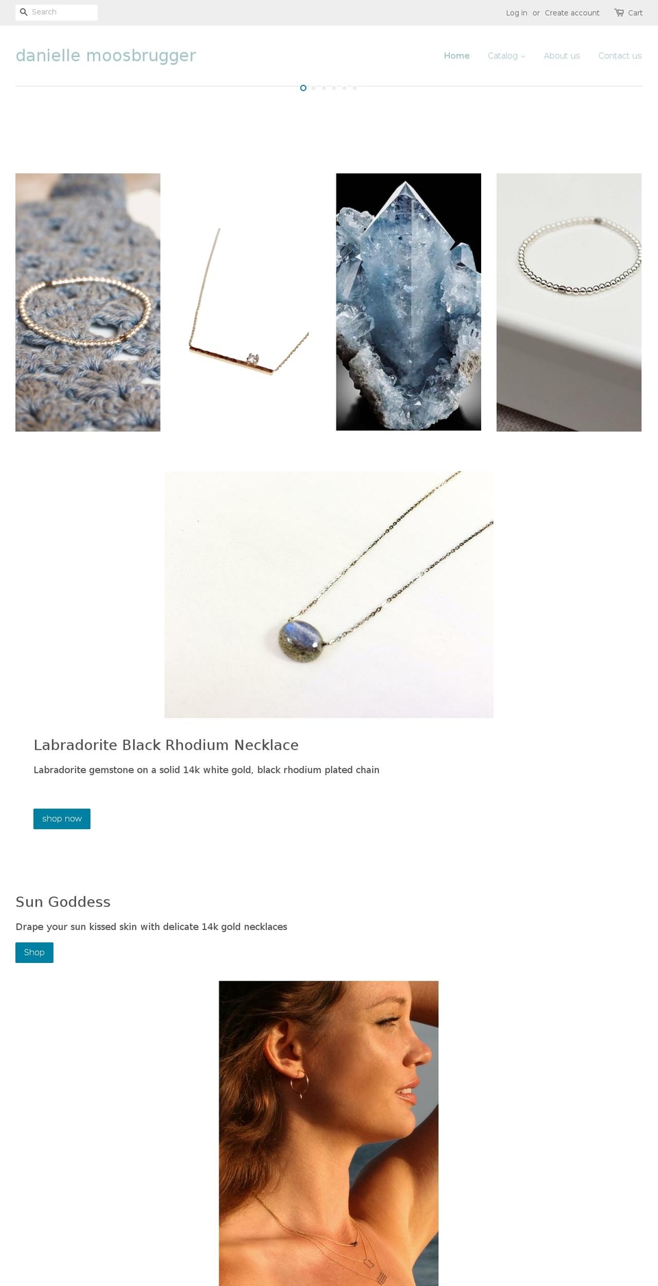 daniellemoosbrugger.com — Shopify storefront screenshot