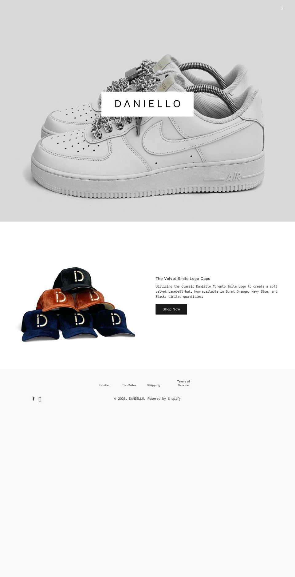 daniello-store.com shopify website screenshot