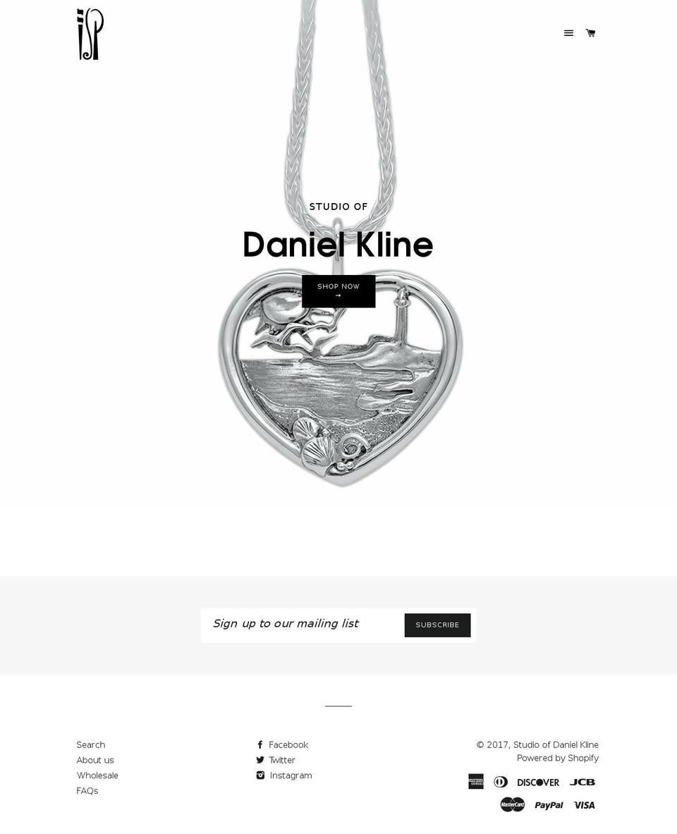danielmkline.com shopify website screenshot