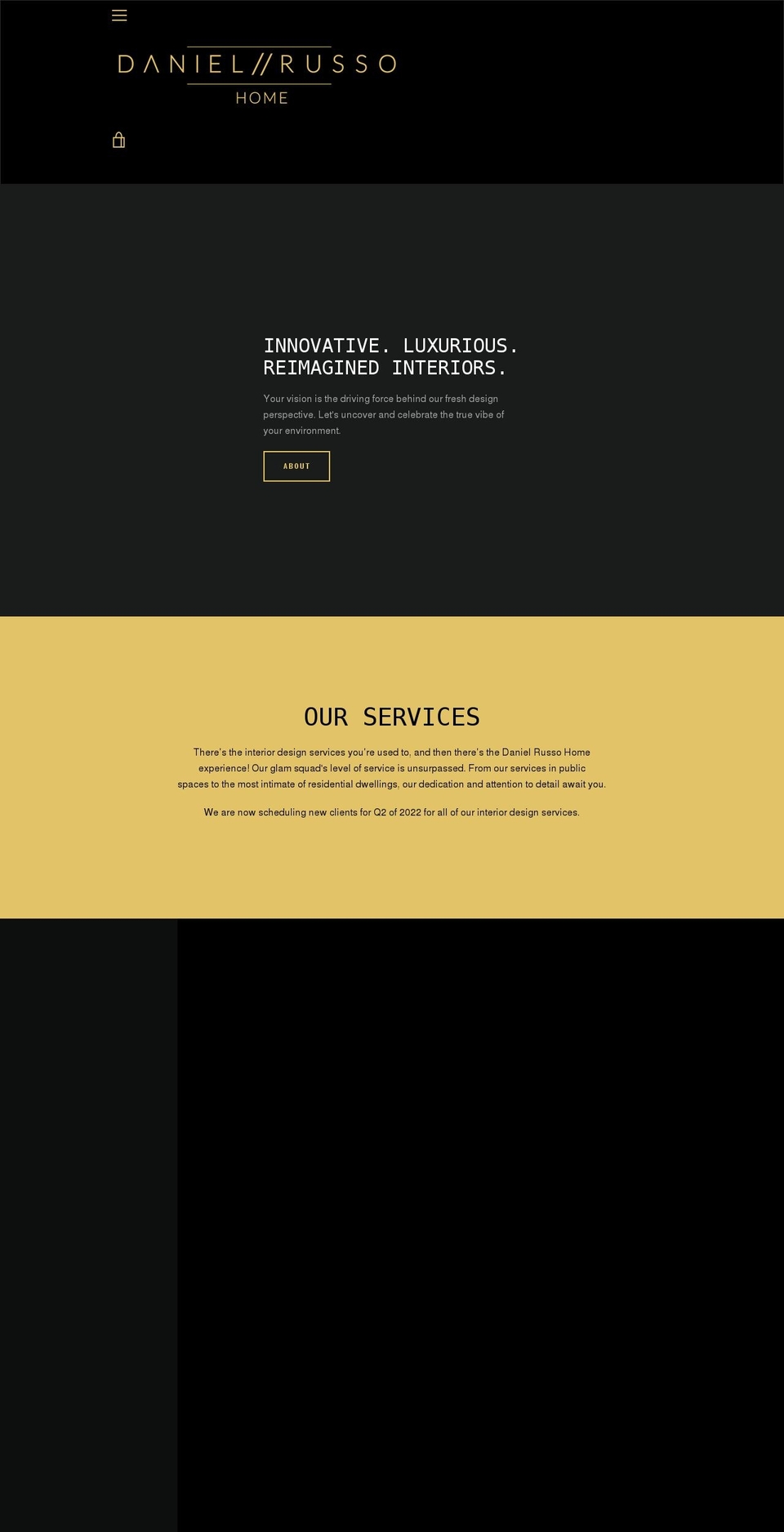 danielrussohome.com shopify website screenshot