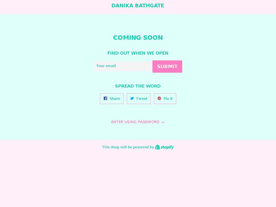 danikabathgate.com — Shopify storefront screenshot