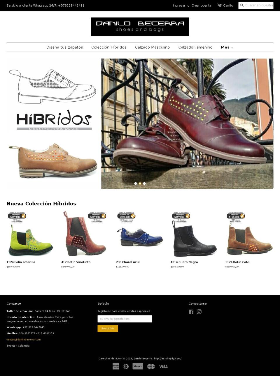 danilobecerra.com — Shopify storefront screenshot