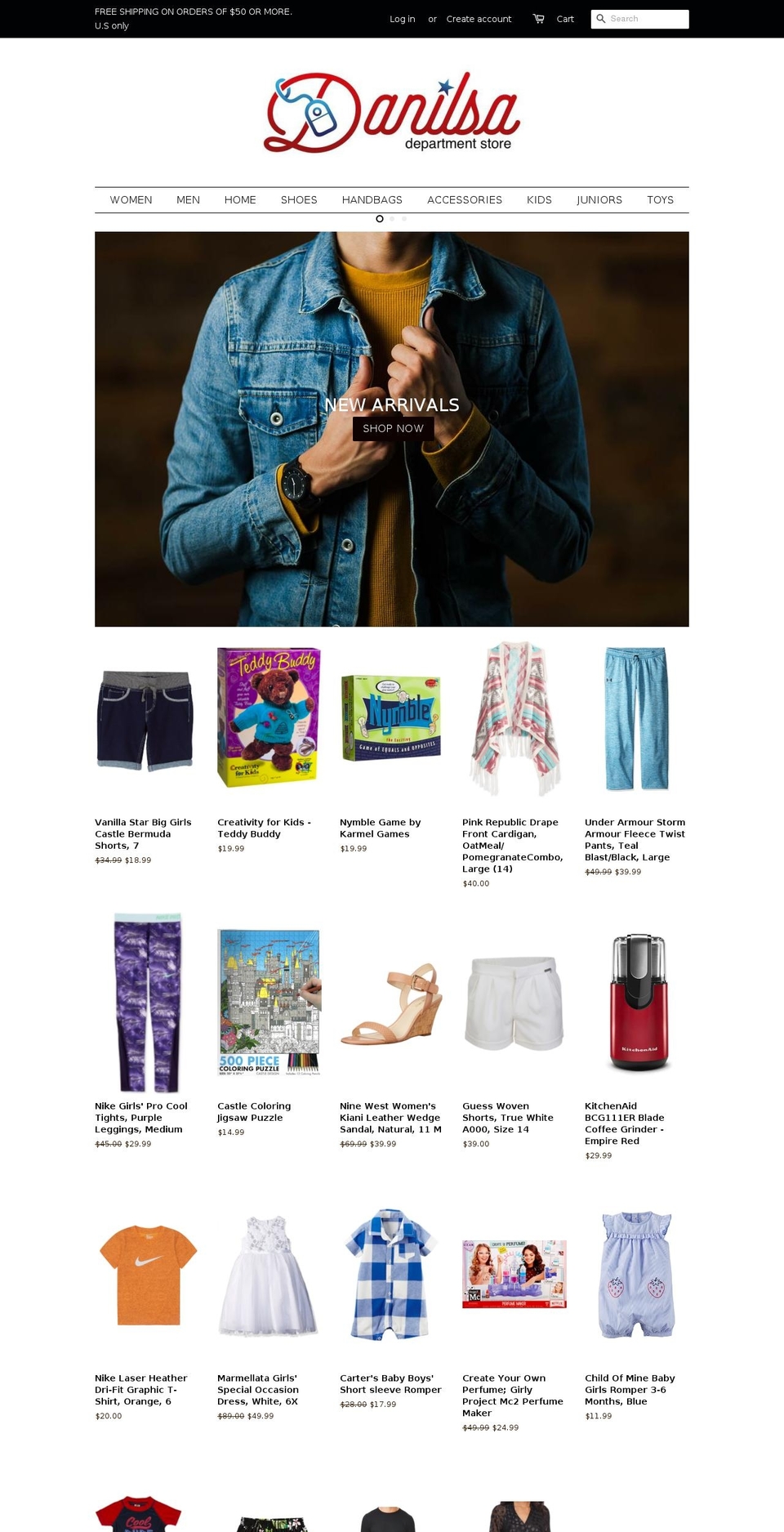danilsa.com — Shopify storefront screenshot