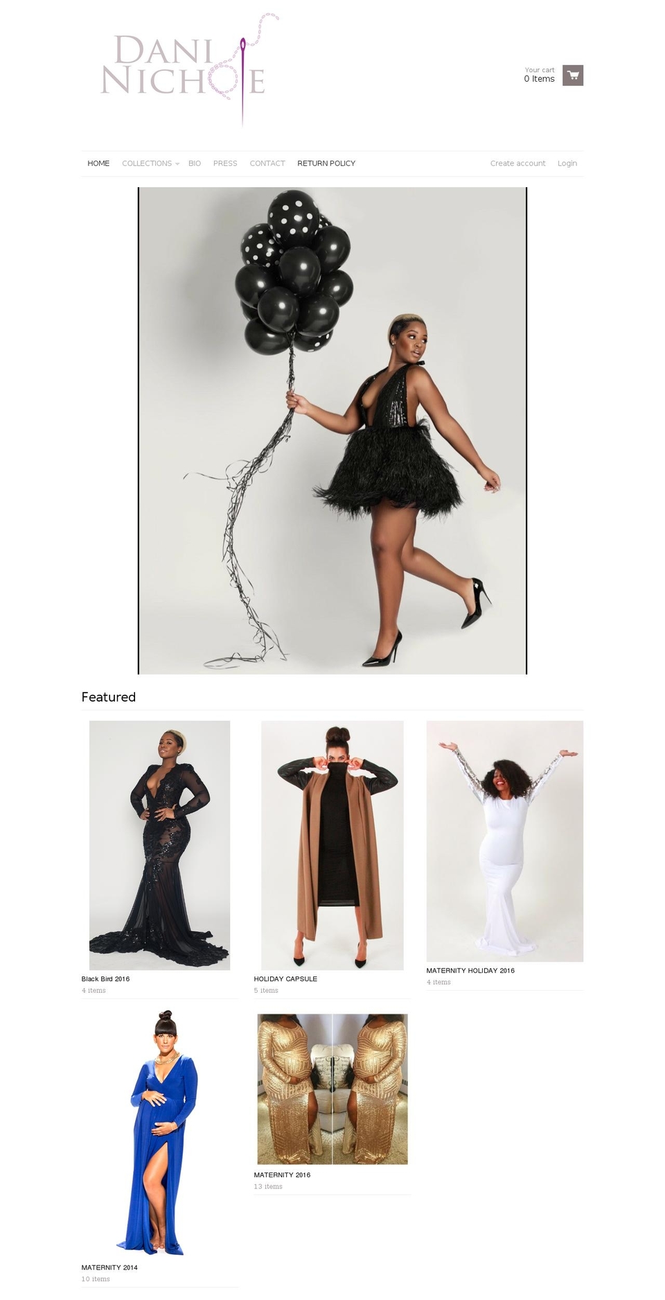 daninicholedesigns.com shopify website screenshot