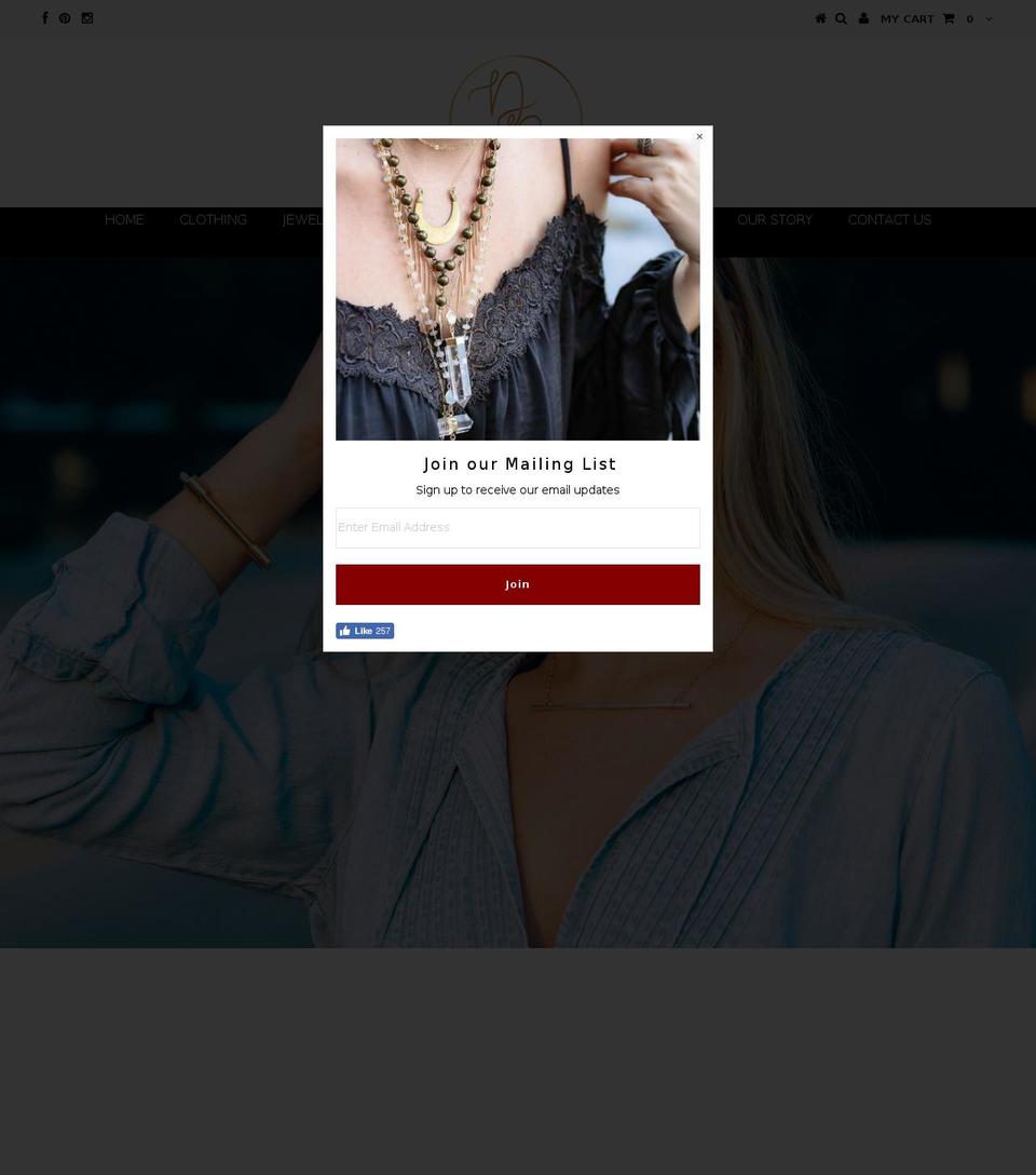daniraecompany.com shopify website screenshot
