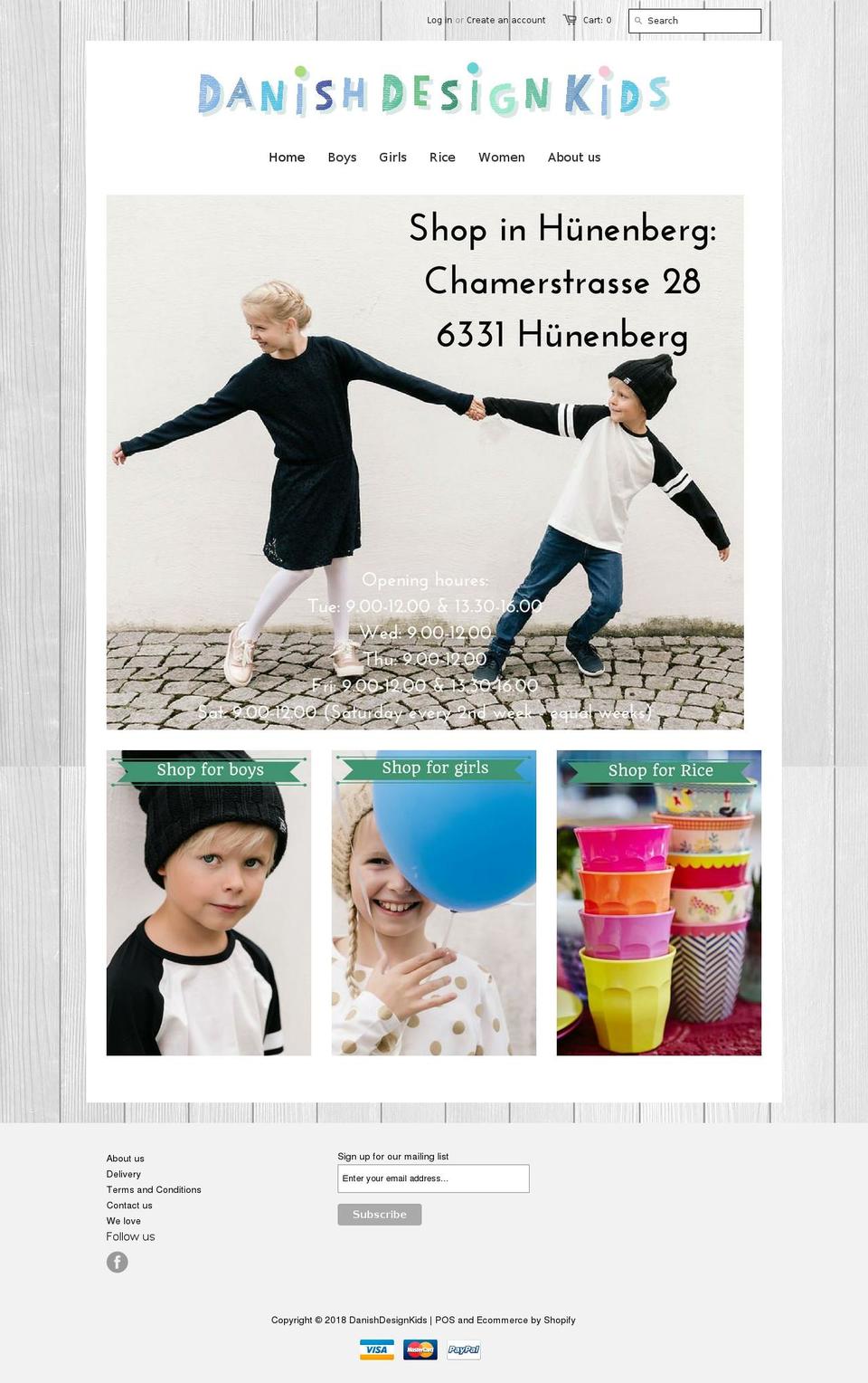 danishdesignkids.com — Shopify storefront screenshot