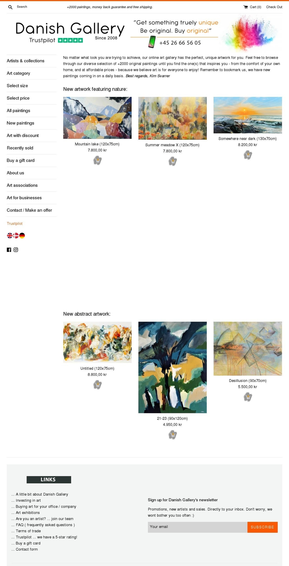 danishgallery.com shopify website screenshot