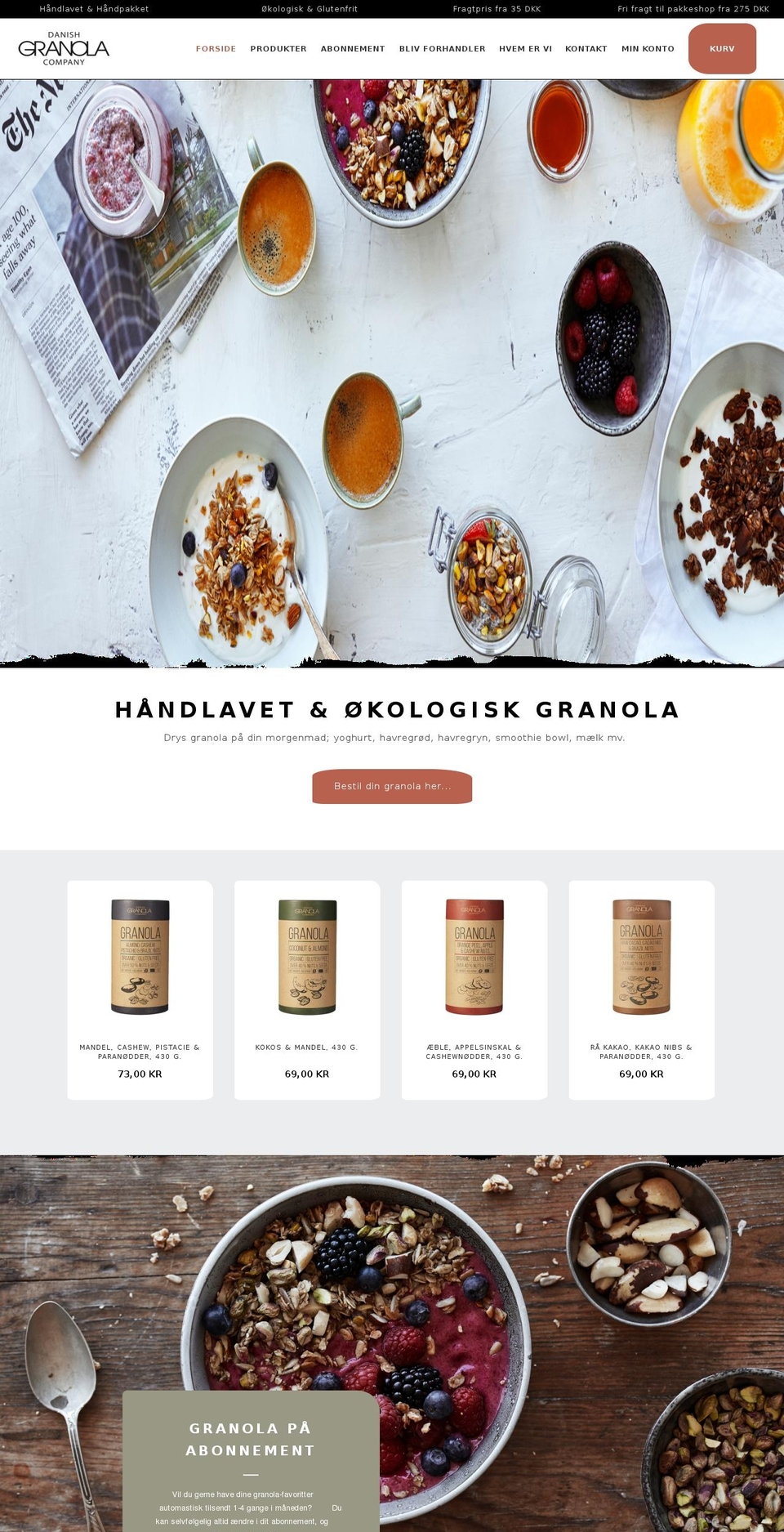 Danish Granola by WDN.DK Shopify theme site example danishgranolacompany.com