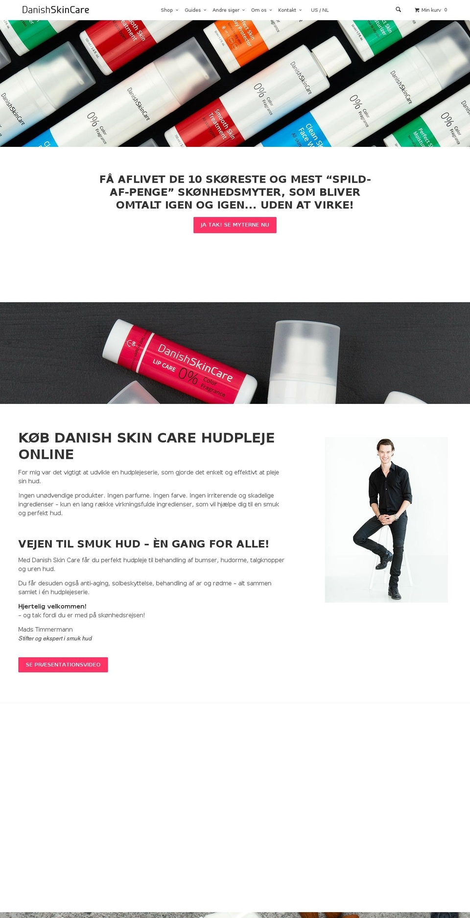 danishhaircare.com shopify website screenshot